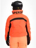 Vignette Superdry, Ski Slalom Puffer veste de ski femmes Volcanic Coral rose 