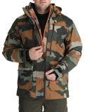 Vignette Superdry, Ski Ultimate Rescue veste de ski hommes Troops Camo Green multicolore, vert 