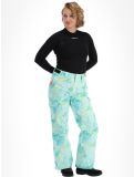 Vignette Superdry, Ski Ultimate Rescue pantalon de ski femmes Abstract Teal Lime vert 