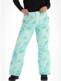 Vignette Superdry, Ski Ultimate Rescue pantalon de ski femmes Abstract Teal Lime vert 