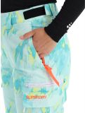 Vignette Superdry, Ski Ultimate Rescue pantalon de ski femmes Abstract Teal Lime vert 