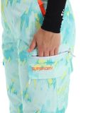 Vignette Superdry, Ski Ultimate Rescue pantalon de ski femmes Abstract Teal Lime vert 