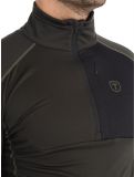 Vignette Tenson, TXlite Half Zip pull de ski hommes Dark Olive vert 