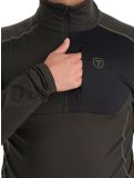 Vignette Tenson, TXlite Half Zip pull de ski hommes Dark Olive vert 