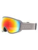 Vignette Uvex, Topic Fm lunettes de ski unisexe Rhino Matt / Rainbow Rose gris, multicolore 