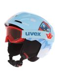 Vignette Uvex, Viti Set + Speedy Pro casque de ski enfants Light Blue Birdy bleu 