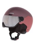 Vignette Uvex, Wanted Visor casque de ski avec visière unisexe Bramble Antique Rose Matt / Mirror Silver rose, violet 