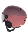 Vignette Uvex, Wanted Visor casque de ski avec visière unisexe Bramble Antique Rose Matt / Mirror Silver rose, violet 