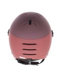 Vignette Uvex, Wanted Visor casque de ski avec visière unisexe Bramble Antique Rose Matt / Mirror Silver rose, violet 