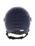 Vignette Uvex, Wanted Visor Women Edition casque de ski avec visière unisexe Polar Sparkle / Mirror Gold bleu 