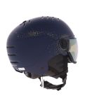 Vignette Uvex, Wanted Visor Women Edition casque de ski avec visière unisexe Polar Sparkle / Mirror Gold bleu 