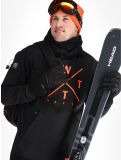 Vignette Watts, ORBITAL veste de ski softshell hommes Black / Fluo Orange noir, orange 