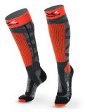 Vignette X-socks, Ski Rider 4.0 chaussettes de ski unisexe Grey / Orange gris, orange 