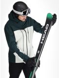 Vignette Ziener, Taponga veste de ski hommes Dark Jungle blanc, vert 