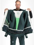 Vignette Ziener, Timbarra veste de ski hommes Dark Jungle blanc, vert 