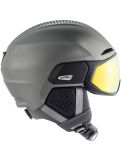 Vignette Alpina, ORO QV Mips casque de ski avec visière unisexe Gunmetal Matt gris 