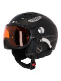 Vignette Cairn, Cosmos, ski helmet with photochromic visor, crystal riviera black