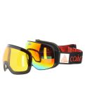 Vignette Cairn, Focus Otg lunettes de ski unisexe Mat Black Orange Mirror noir, orange 