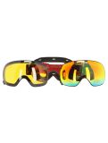 Vignette Cairn, Focus Otg lunettes de ski unisexe Mat Black Orange Mirror noir, orange 