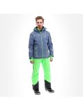 Vignette Geographical Norway, Tushiba 007 veste de ski softshell hommes bleu, vert 