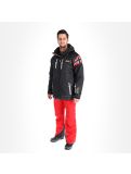 Vignette Geographical Norway, veste de ski noir, rouge 