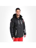 Vignette Geographical Norway, veste de ski noir, rouge 