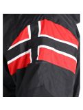 Vignette Geographical Norway, veste de ski noir, rouge 