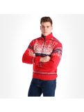 Vignette Kama, 50% merino coupe vent hommes rouge 