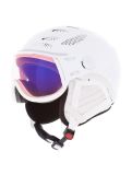 Vignette Cairn, Cosmos Evo NXT casque de ski avec visière unisexe leather blanc 