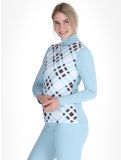 Vignette Poivre Blanc, Traditional 24PBH1940/WO/C pull de ski femmes Cross Aloe Blue blanc, bleu 