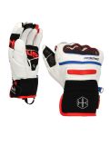 Vignette Reusch, gants de ski blanc, noir, rouge 