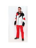 Vignette Spyder, veste de ski blanc, noir, rouge 