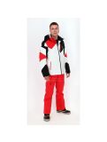 Vignette Spyder, veste de ski blanc, noir, rouge 