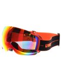 Vignette Uvex, lunettes de ski Sans cadre noir, orange 