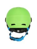 Vignette Uvex, Junior visor pro, Ski helmet with visor, kids, apple mat green