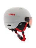 Vignette Uvex, Junior visor pro, ski helmet with visor, kids, white