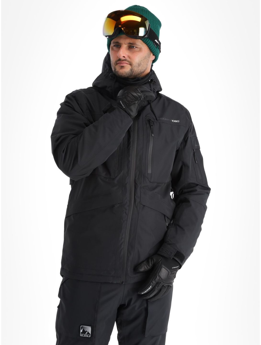 1080, Ash-T veste de ski hommes Black noir 