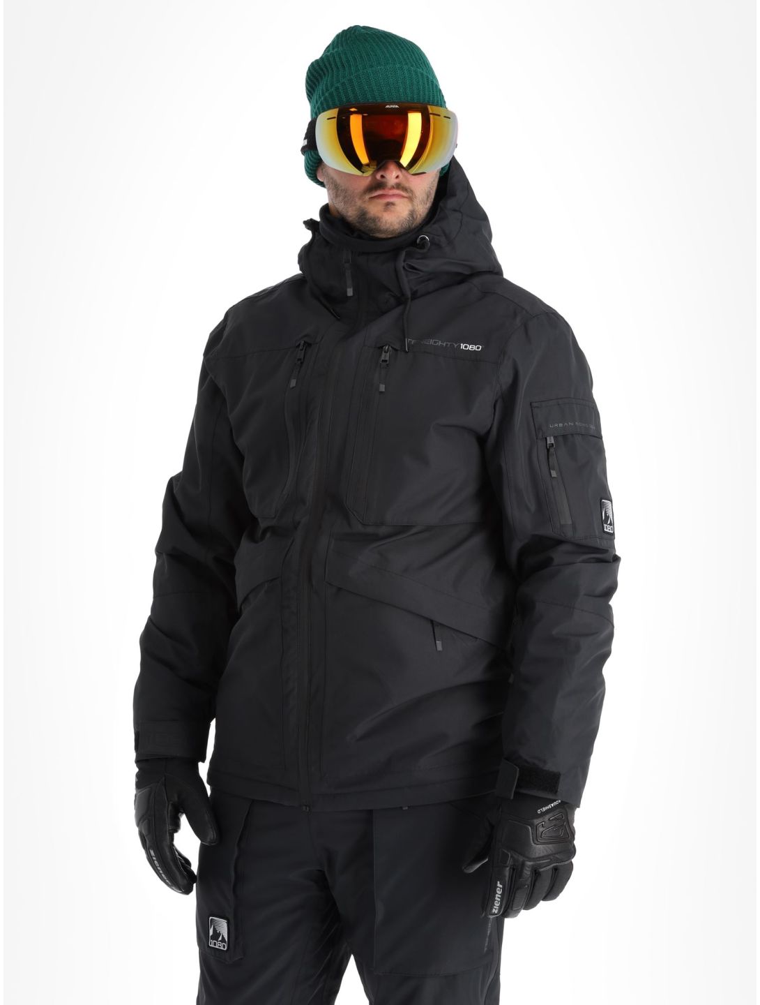 1080, Ash-T veste de ski hommes Black noir 