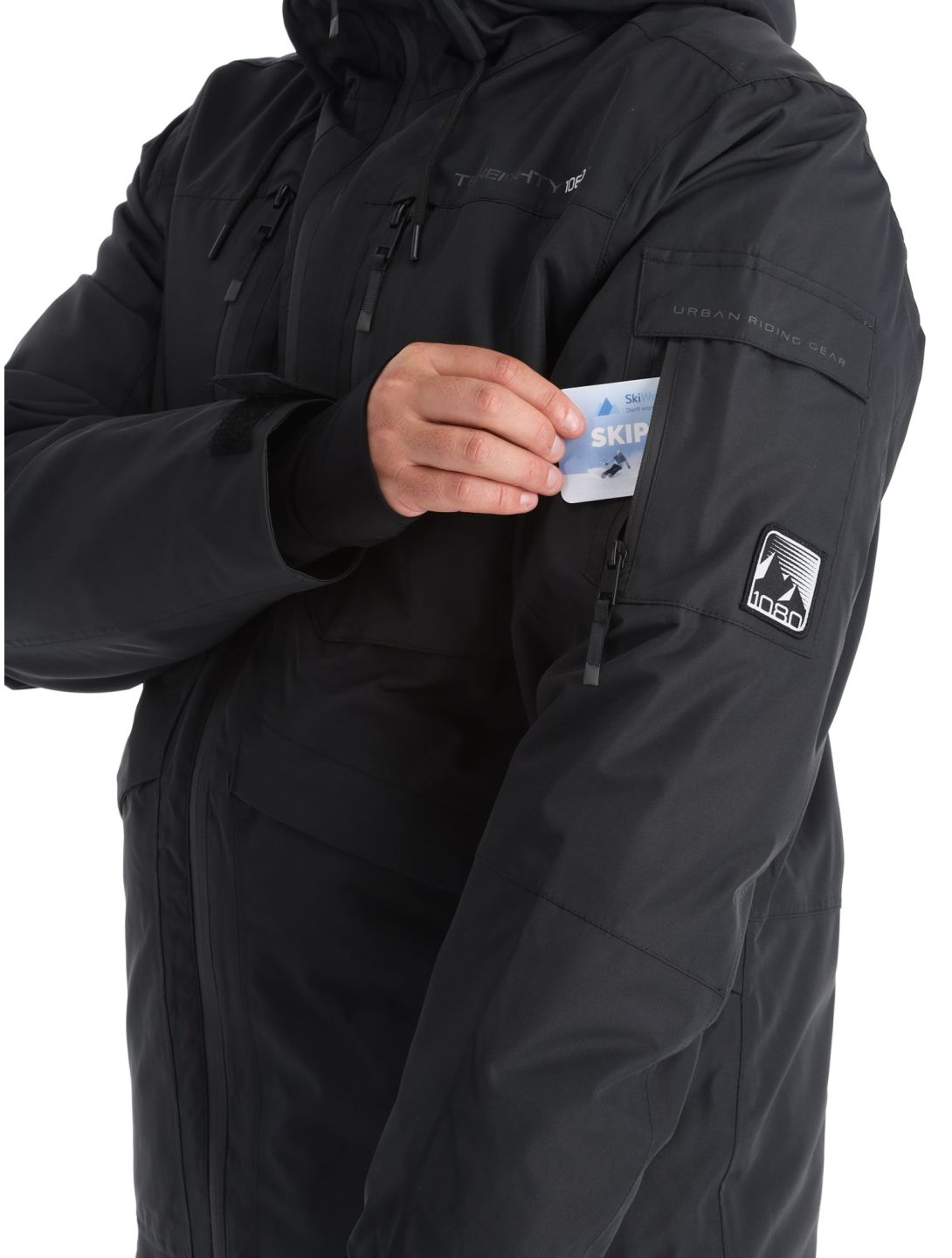 1080, Ash-T veste de ski hommes Black noir 