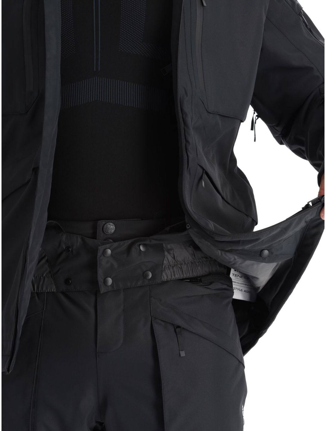 1080, Ash-T veste de ski hommes Black noir 