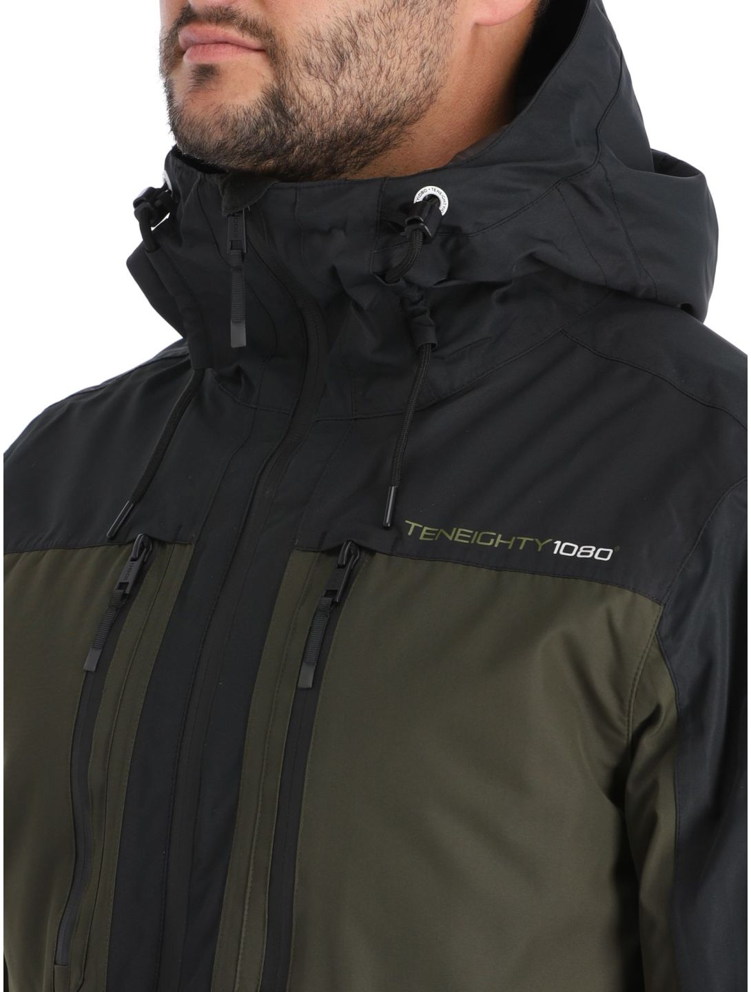 1080, Ash-T veste de ski hommes Olive vert 