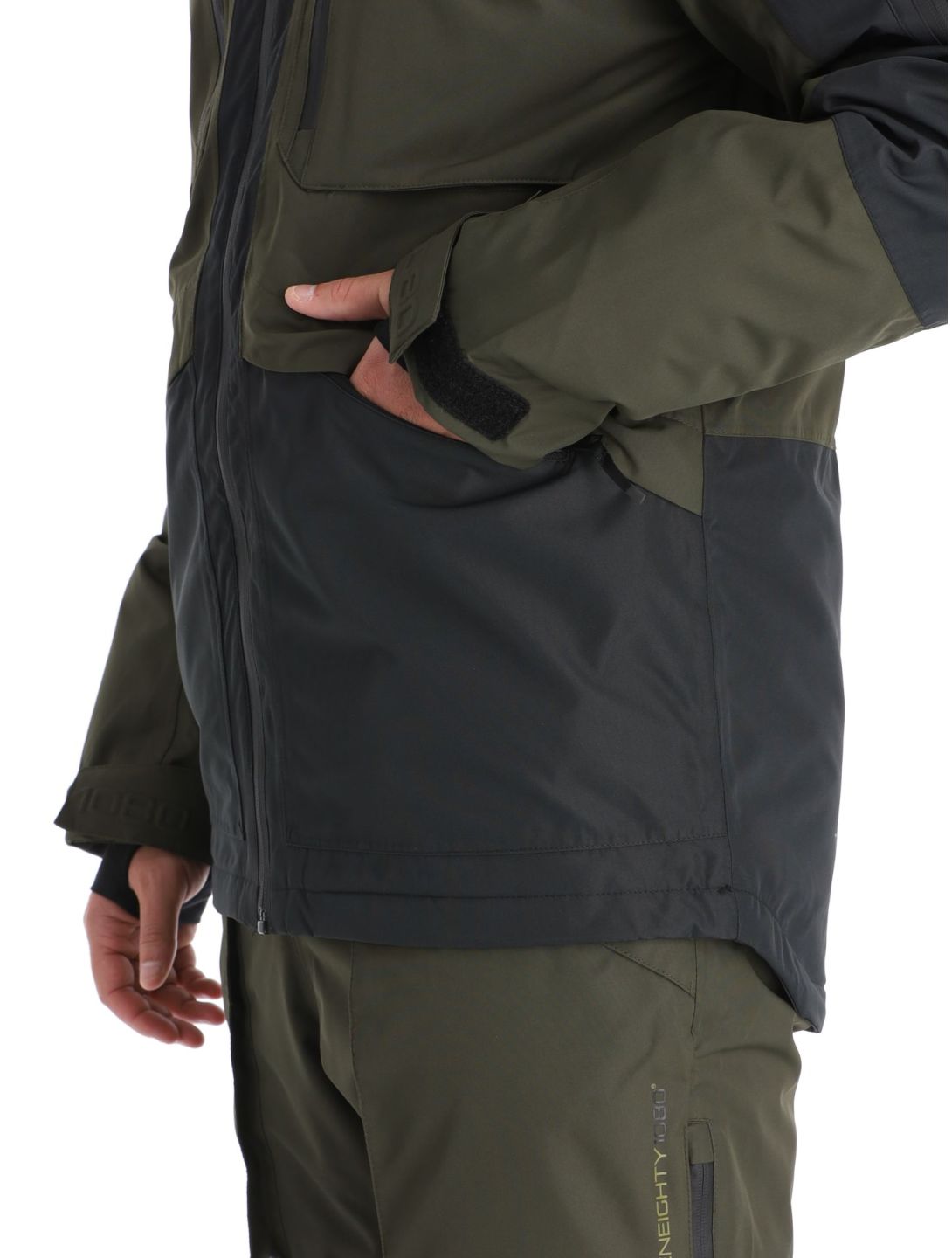 1080, Ash-T veste de ski hommes Olive vert 