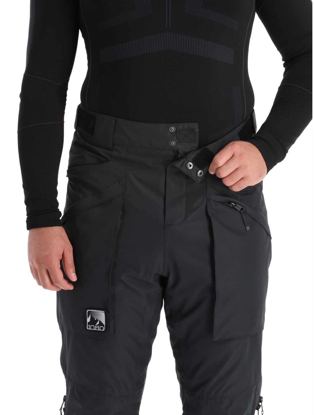 1080, Divert-T pantalon de ski hommes Black noir 