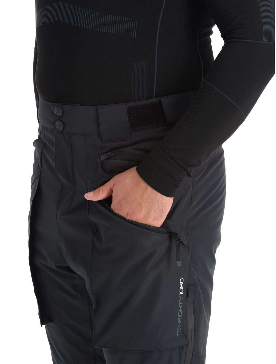 1080, Divert-T pantalon de ski hommes Black noir 