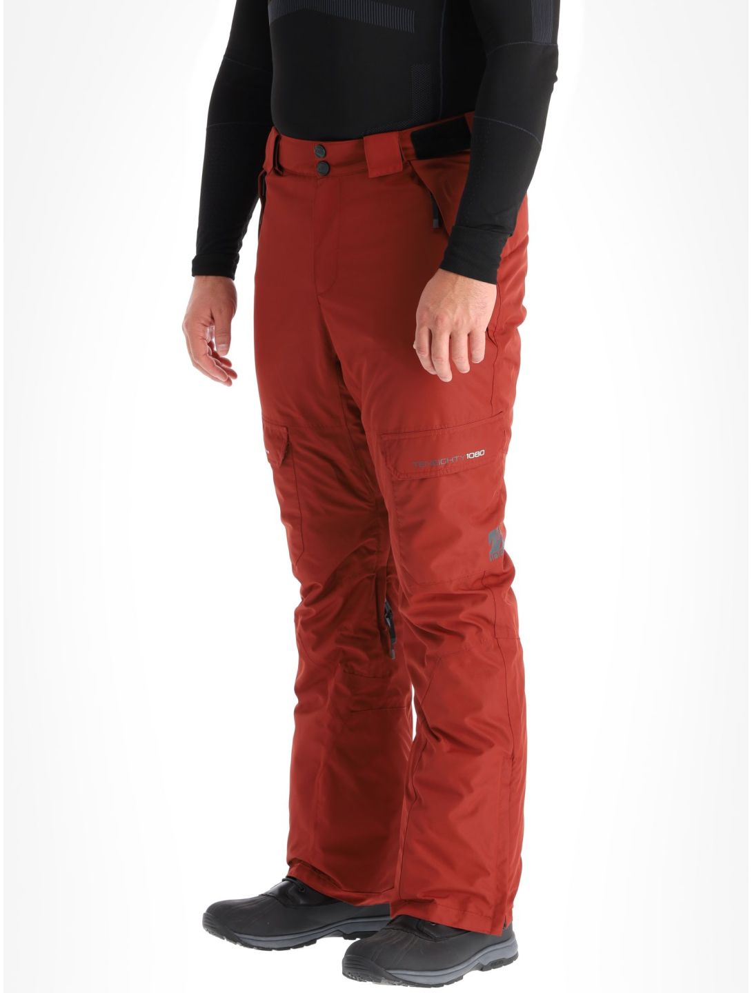 1080, Hoax-T pantalon de ski hommes Burgundy rouge 