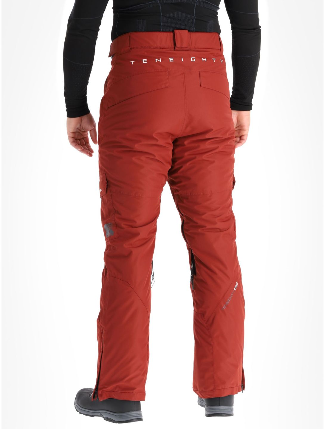 1080, Hoax-T pantalon de ski hommes Burgundy rouge 