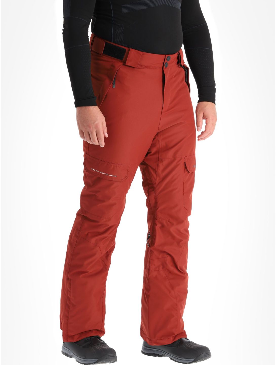 1080, Hoax-T pantalon de ski hommes Burgundy rouge 