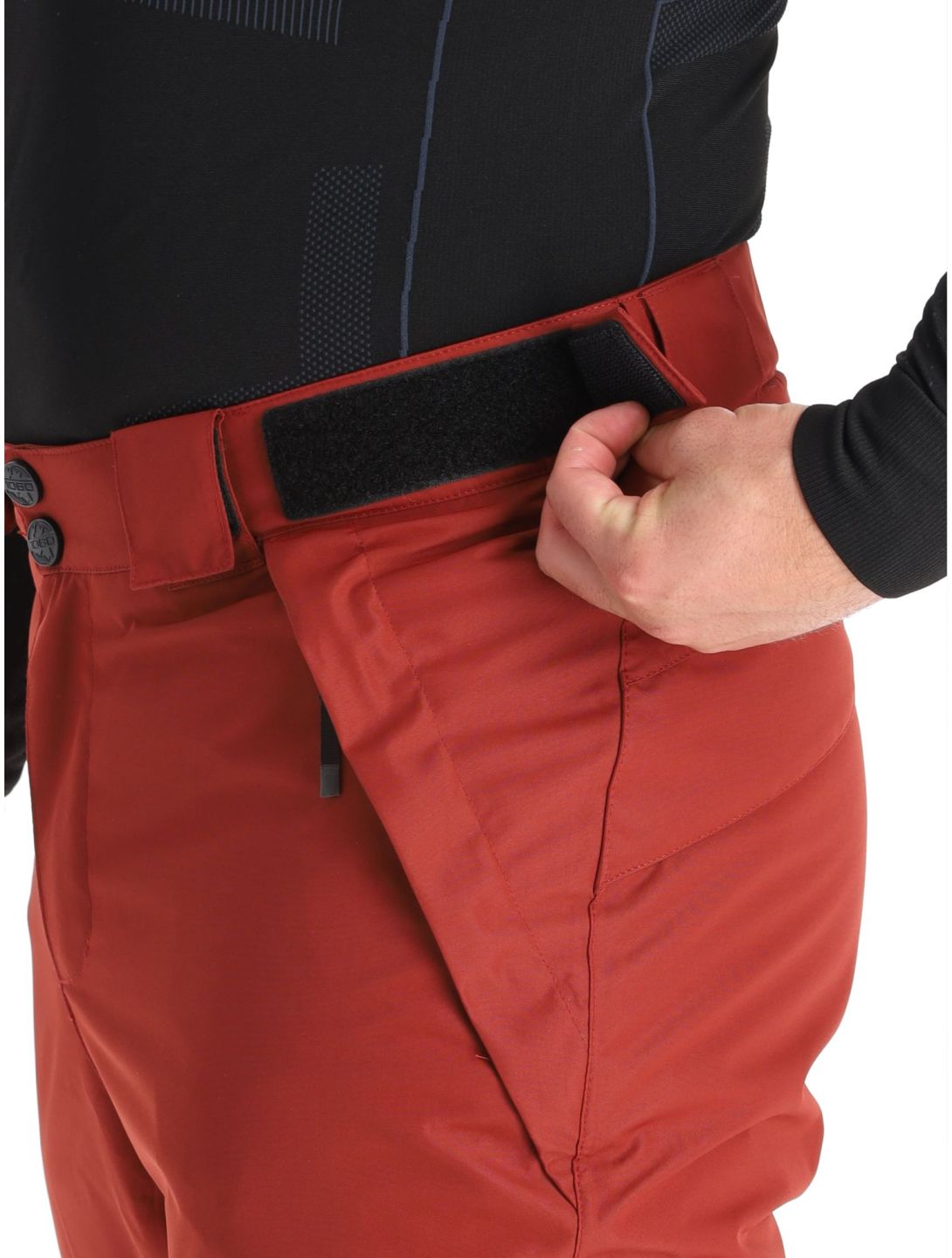 1080, Hoax-T pantalon de ski hommes Burgundy rouge 