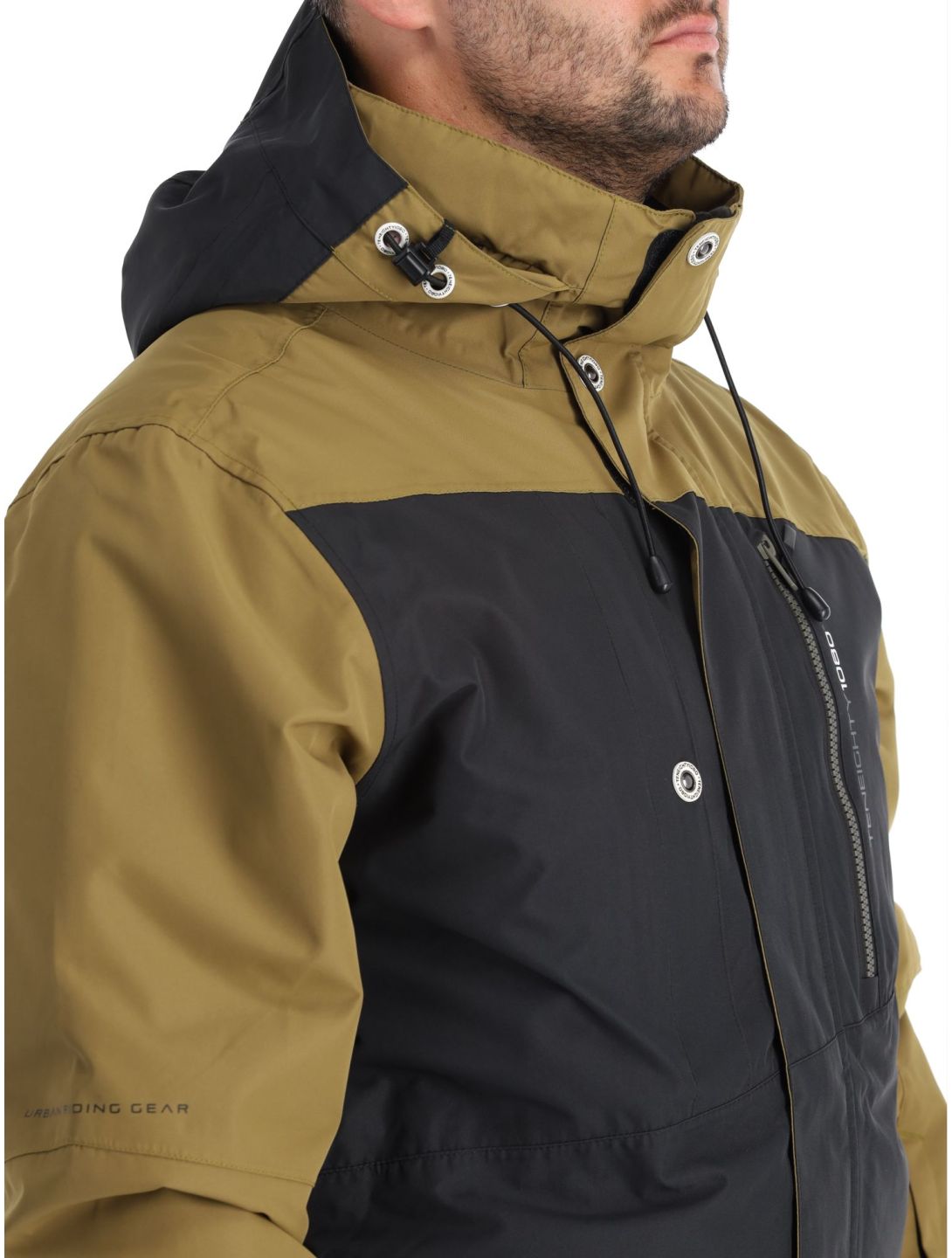 1080, Jerry-T veste de ski hommes Military brun 