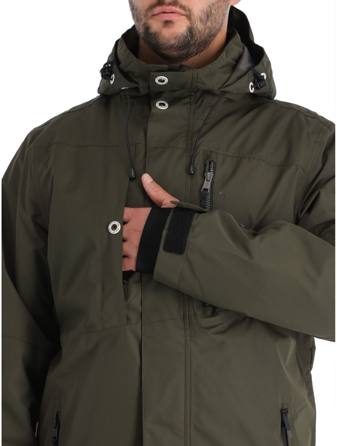 1080, Jerry-T veste de ski hommes Olive vert 